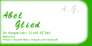 abel glied business card